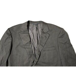 Brooks Brothers 1818 Madison Men’s Blazer 44R Dark Gray Pinstripe 100% Wool 2